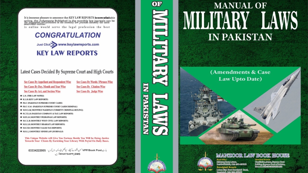 MANUAL OF MILITARY LAWS IN PAKISTAN